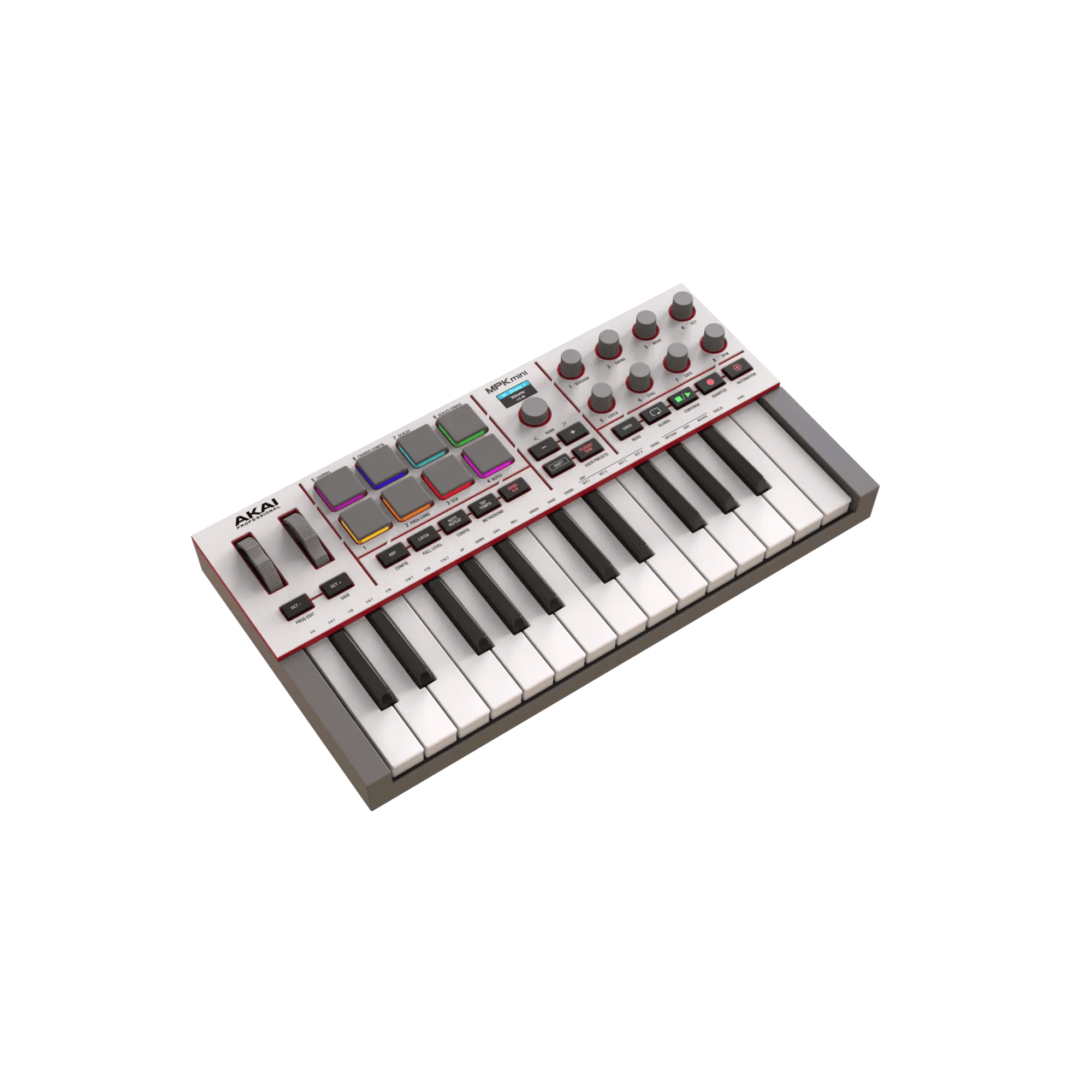 وحدة تحكم لوحة مفاتيح ميدي أكاي MPK Mini IV (أبيض)