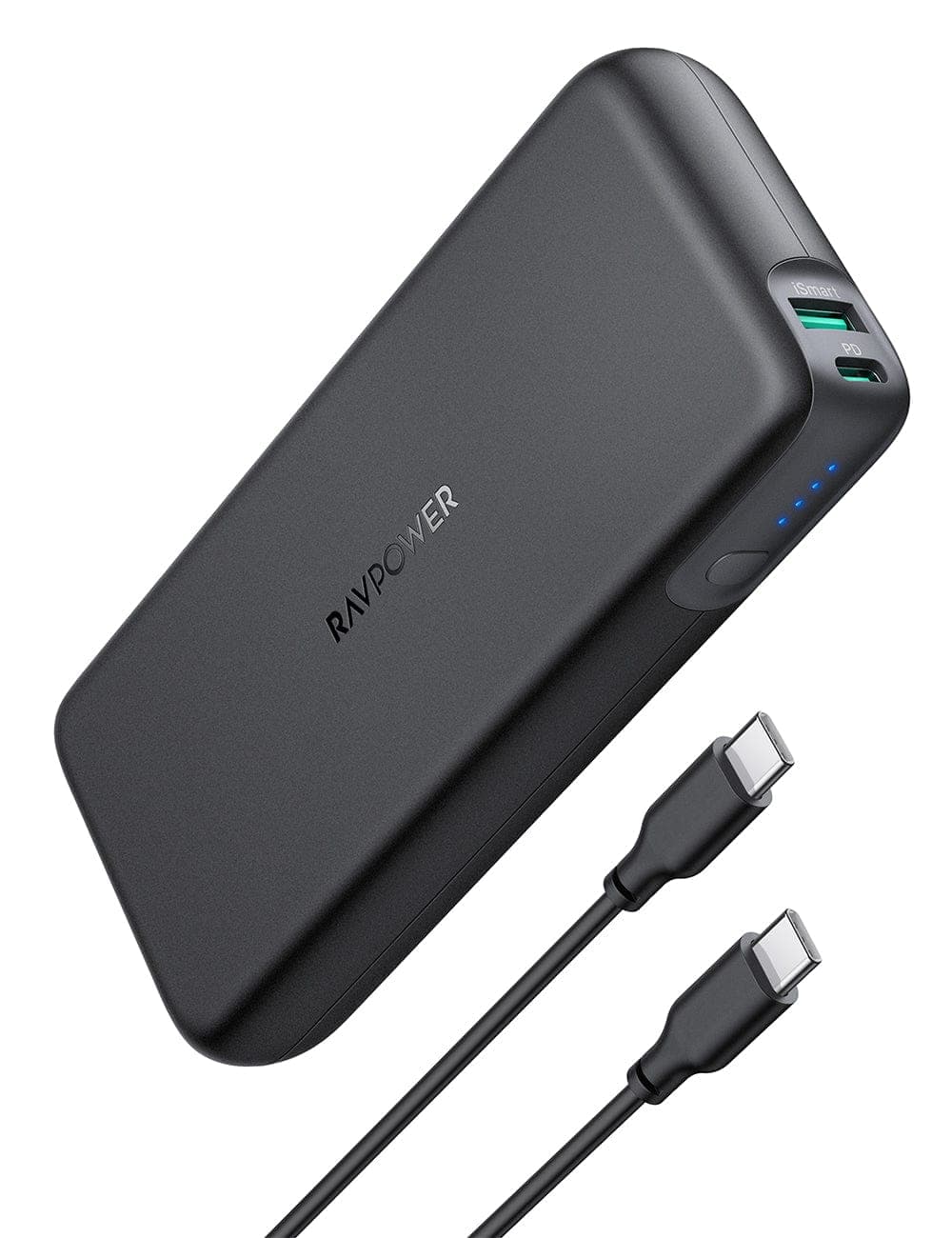 RAVPOWER 20000mAh Power Bank with Dual Input & Output PB201 (Black)