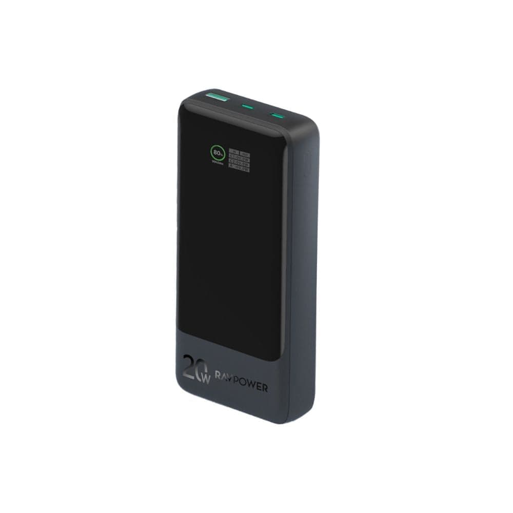 RAVPower 20000mAh 20W 3-Port Power Bank with Digital Display