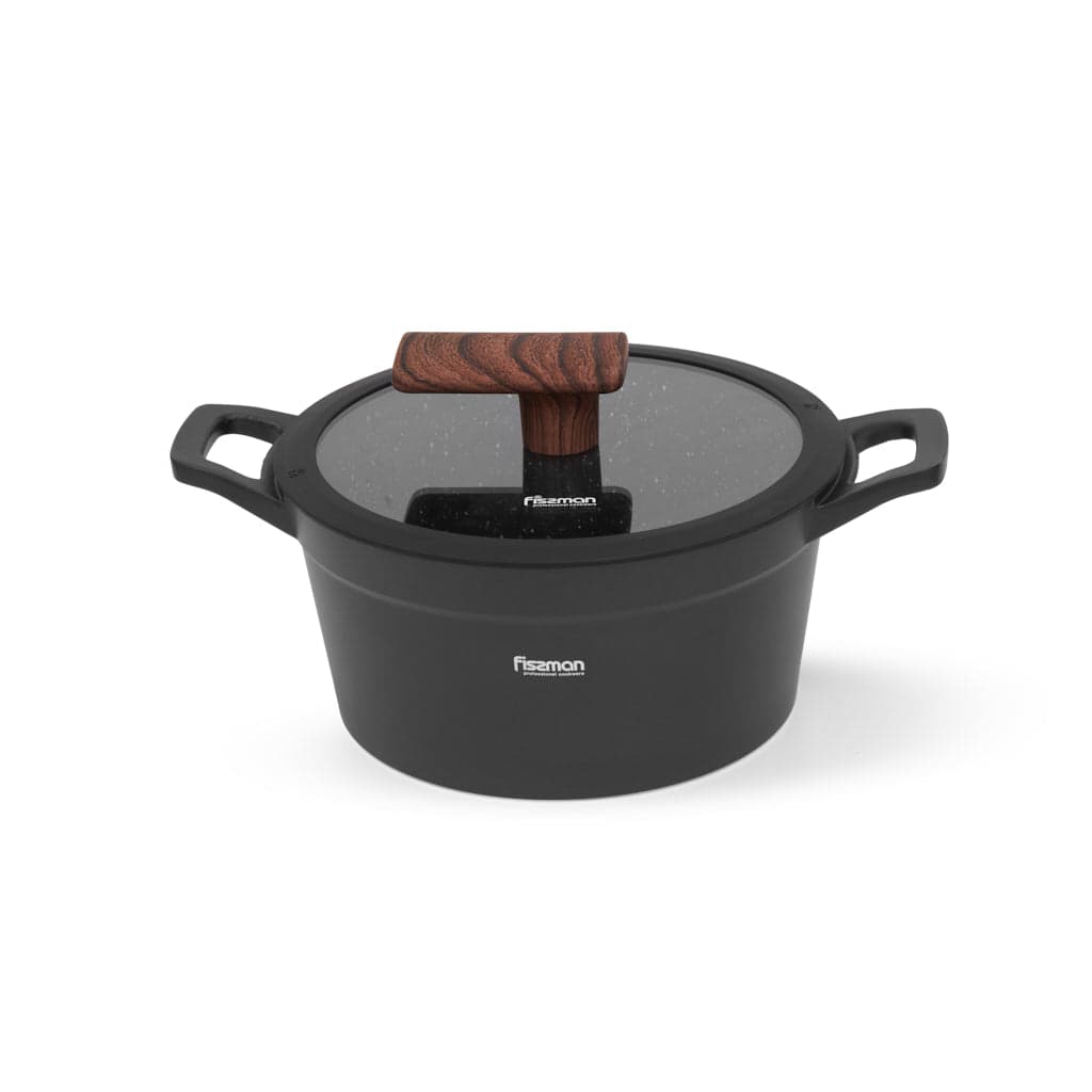 Fissman Filomena Series Stockpot with Glass Lid (20cm, 2.3L)