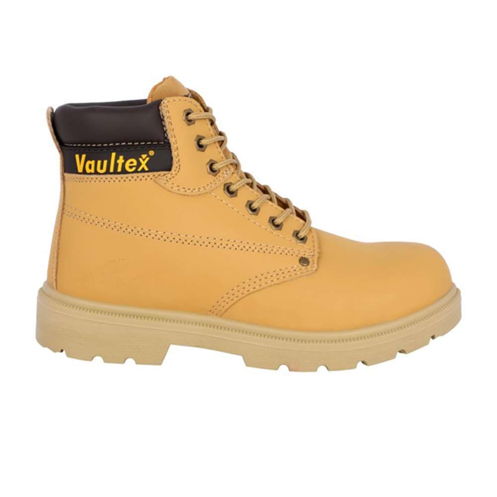 Vaultex 11K High-Ankle Steel-Toe Safety Shoes (41 EU, Honey)
