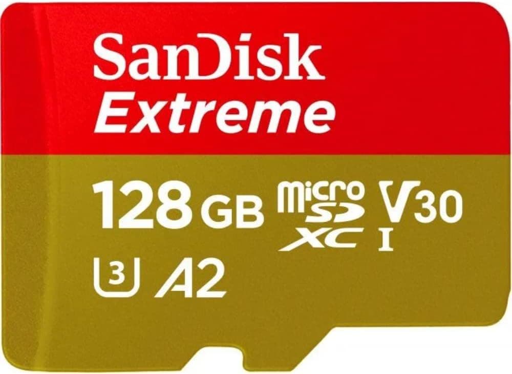 بطاقة ذاكرة SanDisk Extreme microSDXC سعة 128 جيجابايت
