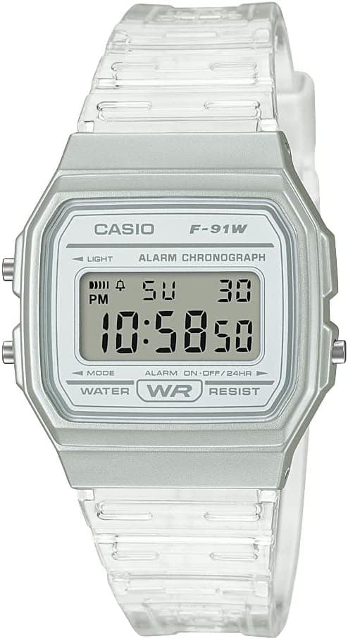 Casio F-91W Classic Digital Watch (Silver)
