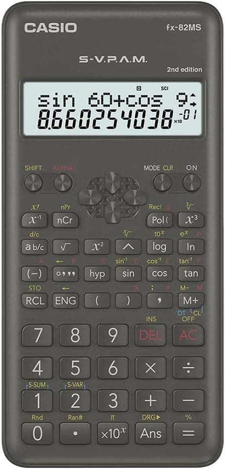آلة حاسبة علمية كاسيو FX-82MS الإصدار الثاني
