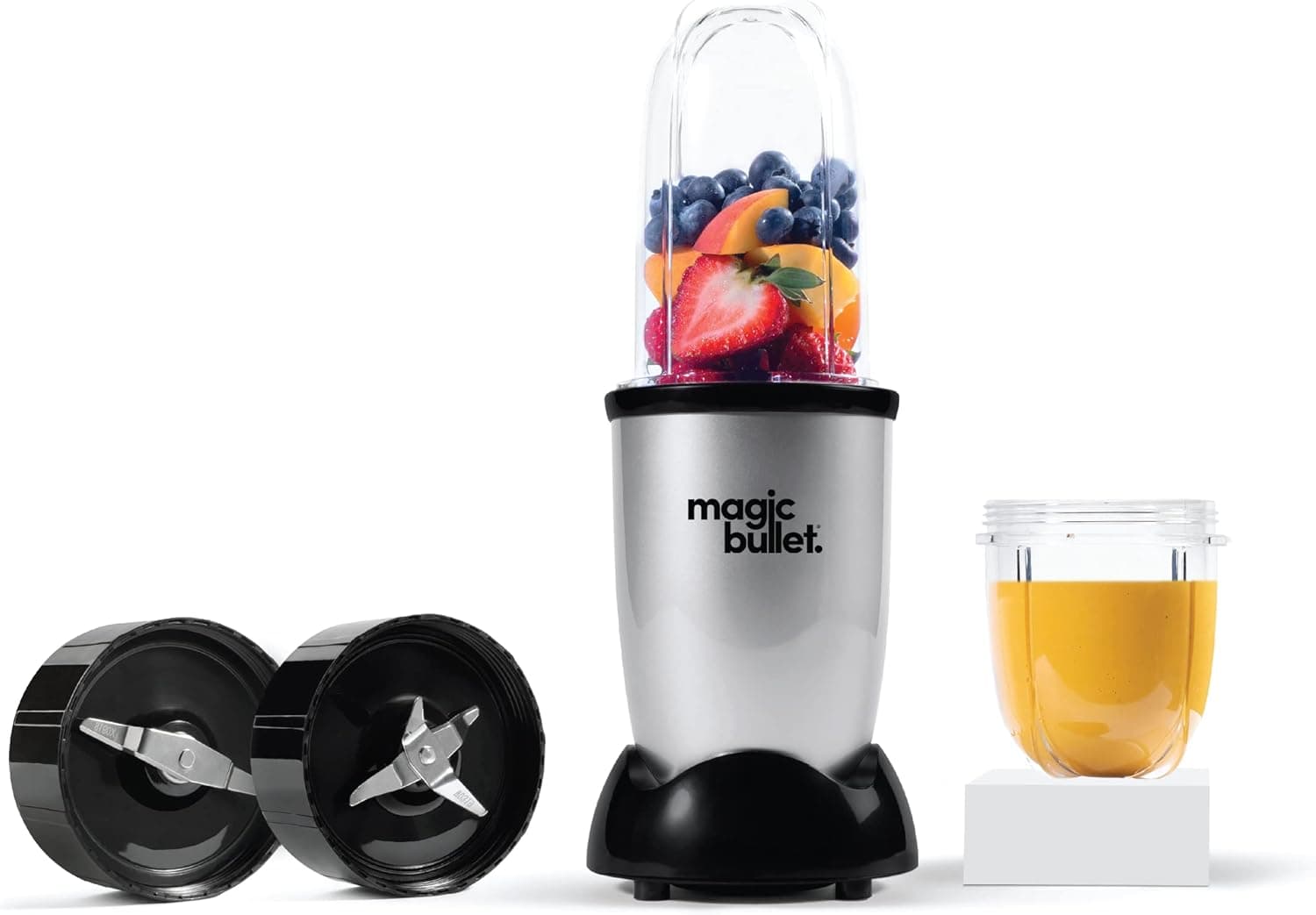 Magic Bullet Multi-Function High-Speed Blender, 4-Piece Set, Black/Silver MB4-0612