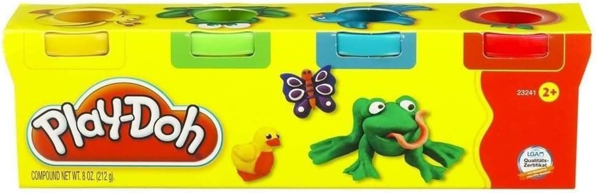 Play-Doh Mini/Travel 4 Pack (Yellow, Green, Blue, Red)