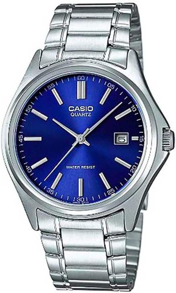 Casio MTP-1183A Analog Watch (Blue Dial, Silver Band)