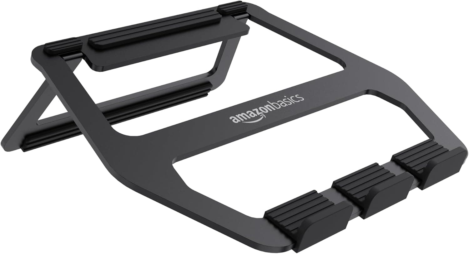 Amazon Basics Foldable Aluminium Laptop Stand for Laptops up to 13 inch (Black)