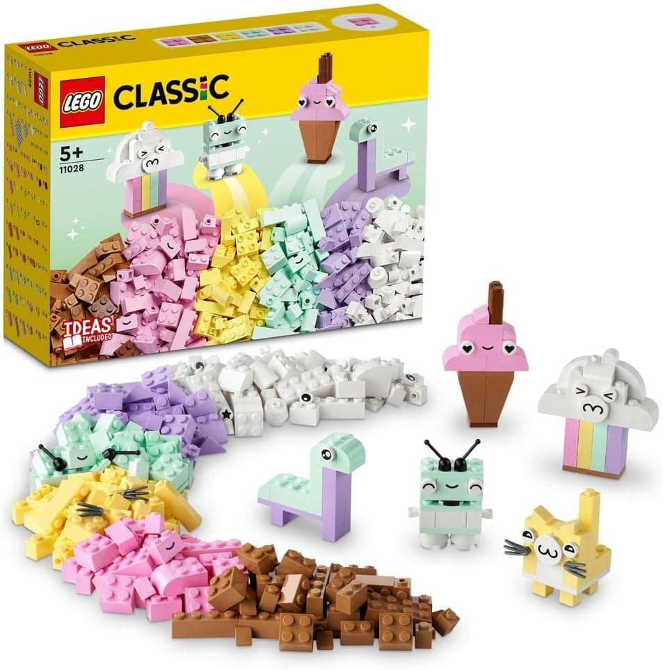 LEGO 11028 Classic Creative Pastel Fun Bricks Box, Building Toys for Kids 5+