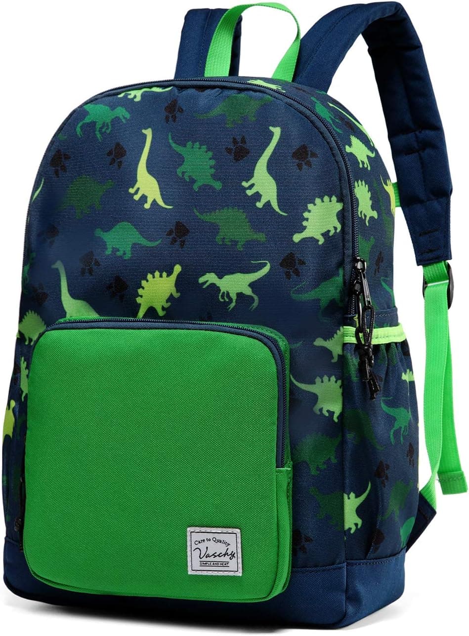 VASCHY Kids Water-Resistant Preschool Backpack (Dinosaur)
