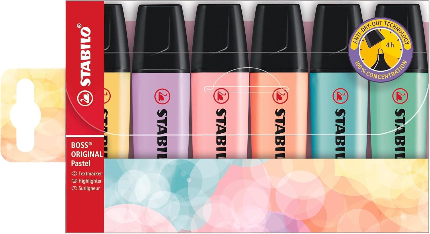 Stabilo Boss Original Highlighter Set (Pastel, 6 Pack)