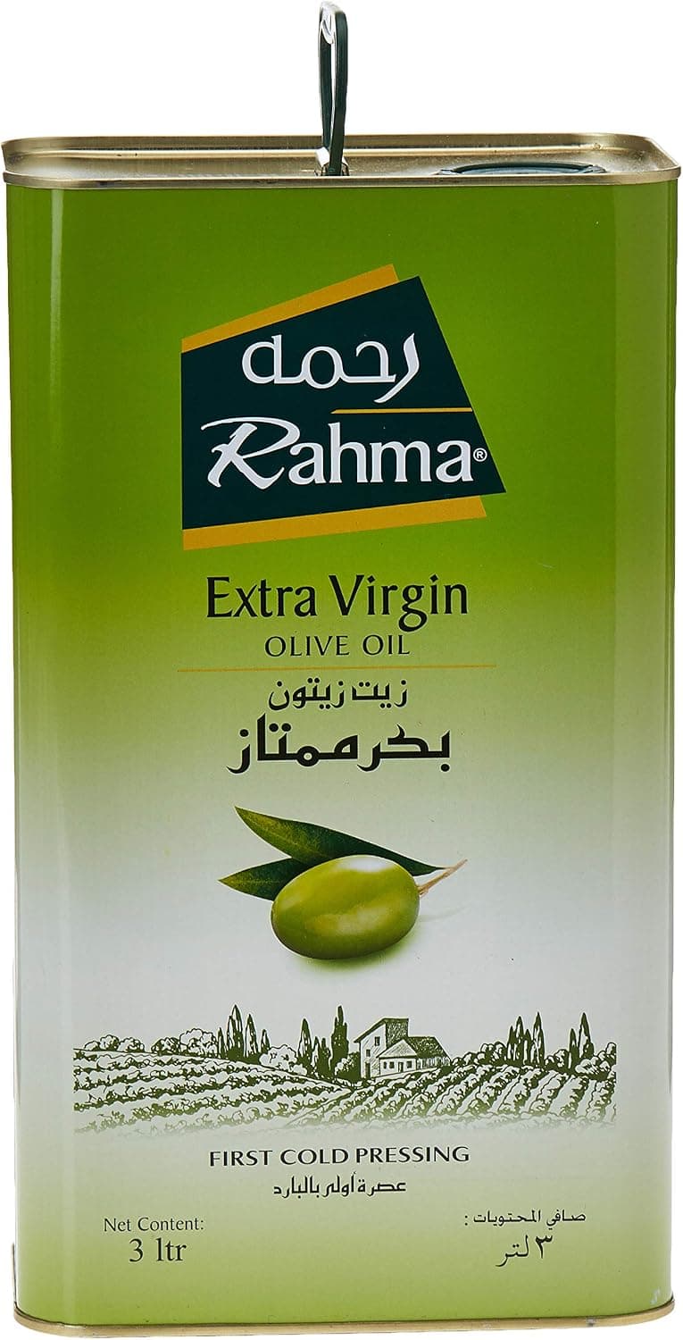 رحمة زيت زيتون بكر ممتاز صفيحة 3 لتر
