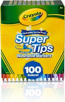 Crayola Super Tips Washable Markers (100 Count)