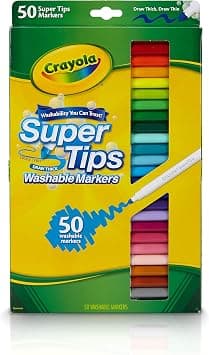 Crayola Super Tips Washable Markers (50 Count)