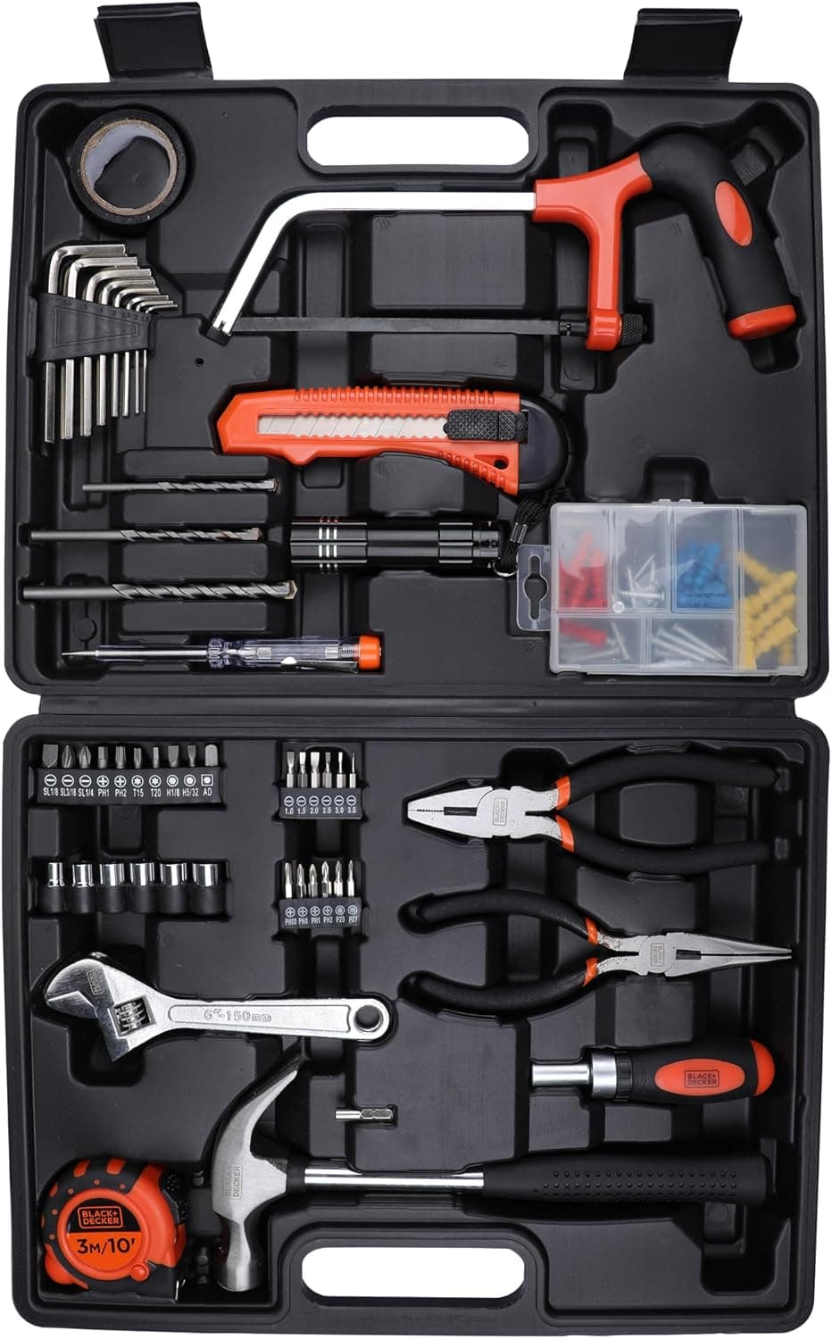 Black & Decker Hand Tool Kit (108 Pieces, BMT108C)