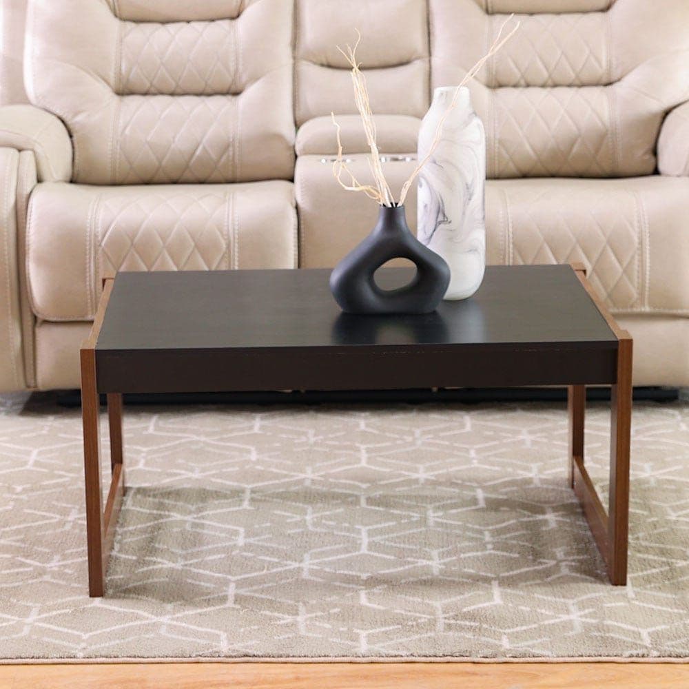 Tarsus Coffee Table (Black/Walnut)
