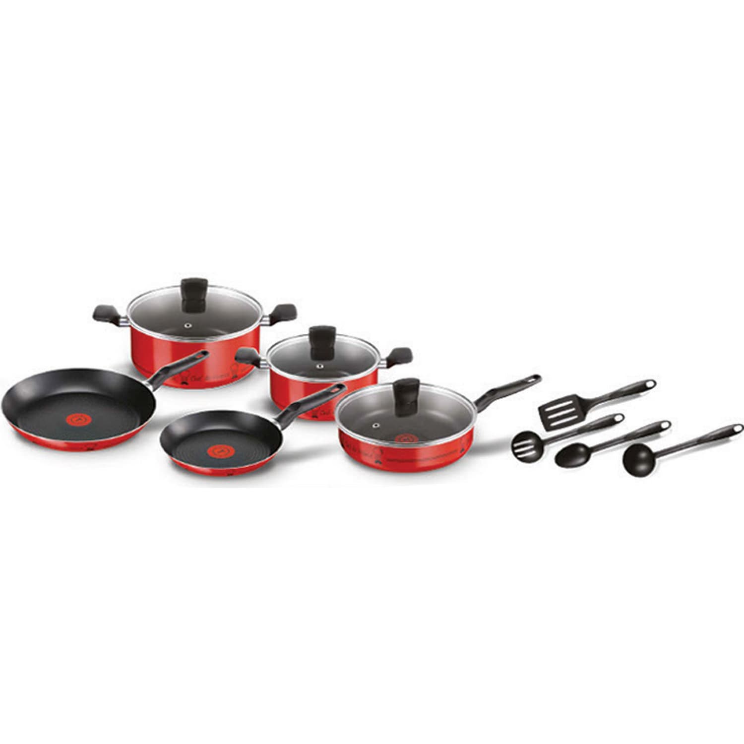 Tefal Essential Cookware Set Chef De France 12 pcs