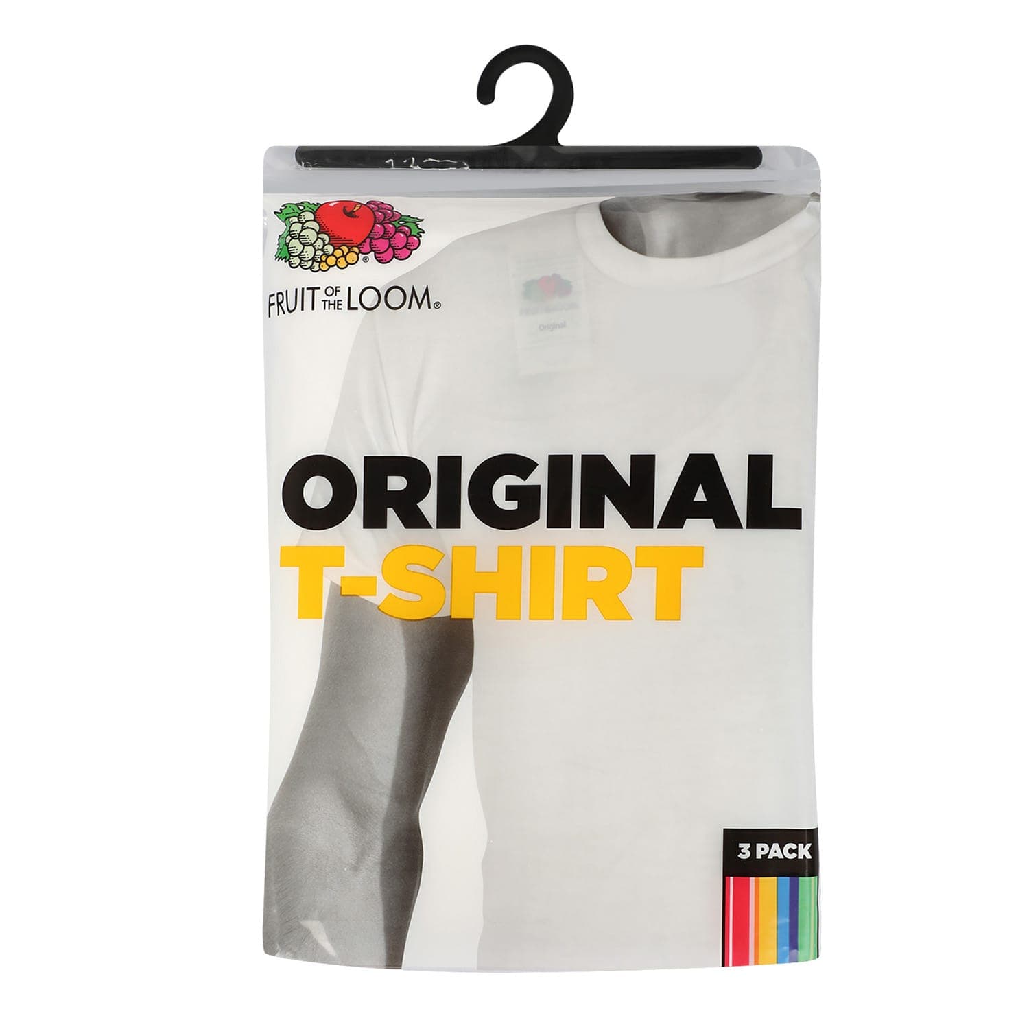 Fruit of the Loom Mens Crew Neck T-Shirt L 3 pcs